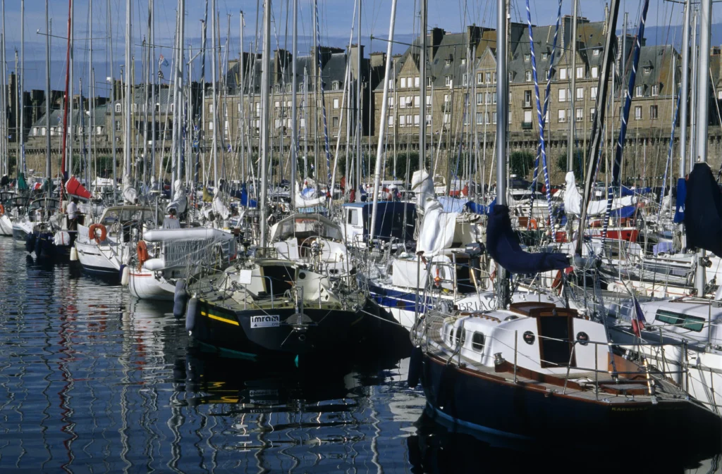 Vue du port de Saint Malo, à quelques kilomètres de notre gîte proche du Mont Saint Michel.